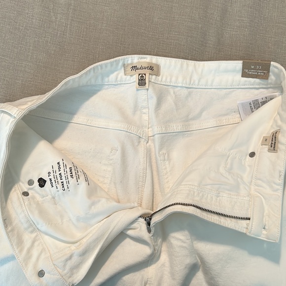 Madewell White High-rise Jeans size 33 - Picture 5 of 5